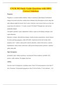 CNUR 303 Study Guide Questions with 100&percnt; Correct Solutions