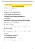 CNUR 303 Breadtfeeding-Questions 2025&sol;2026 with 100&percnt; Correct Solutions