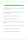 Bio 425 Final Exam&vert; Questions with Correct Answers 100&percnt; Verified &vert;Latest Update