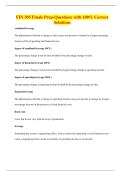 FIN 305 Finals Prep-Questions with 100&percnt; Correct Solutions