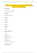 HOSA - Biotechnology-Questions 2025&sol;2026 with 100&percnt; Correct Solutions