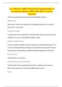 Ivy Software MBA Prepworks Fundamentals of Economics-Quizzes 2025 with 100&percnt; Correct Answers