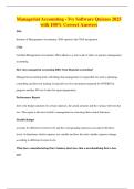 Managerial Accounting - Ivy Software Quizzes 2025 with 100&percnt; Correct Answers