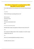 IVY software Financial Accounting Quizzes 2025 with 100&percnt; Correct Answers