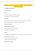 Business Law Ivy Software Quizzes 2025 with 100&percnt; Correct Answers