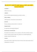 BLAW IVY SOFTWARE Quizzes 2025 with 100&percnt; Correct Answers