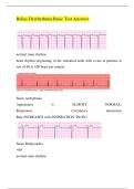 Relias Dysrhythmia Basic A & B all exams bundle