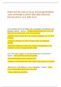 WSET LEVEL 4 D2 ACTUAL EXAM QUESTIONS AND ANSWERS LATEST 2025-2026 UPDATE&vert; EXCELLENCY ALL THE WAY