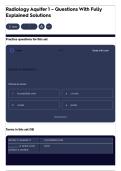 Radiology Aquifer 1 – Questions With Fully Explained Solutions