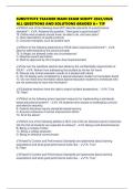 SUBSTITUTE TEACHER MAIN EXAM SCRIPT 2025&sol;2026 ALL QUESTIONS AND SOLUTIONS GRADED A&plus; TIP