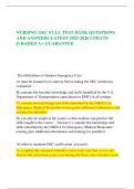 NURSING OEC FULL TEST BANK QUESTIONS AND ANSWERS LATEST 2025-2026 UPDATE &vert;GRADED A&plus; GUARANTEE