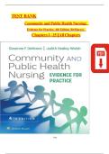 TEST BANK - Community and Public Health Nursing&colon; Evidence for Practice&comma; 4th Edition &lpar;DeMarco&rpar;&comma;&period; Chapters 1 - 25 &vert; All Chapters &vert; 2024&comma; with complete solutions&vert; latest edition