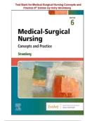Test Bank for Medical-Surgical Nursing 6th Edition &ndash; Holly Stromberg &vert; Verified Questions & Answers for Nursing Exams