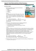 Test Bank for Clayton's Basic Pharmacology for Nurses 19th Edition &vert; Complete Guide with Verified Questions & Answers