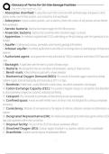 Glossary of Terms for On-Site Sewage Facilities Exam Questions and Answers 100&percnt; Pass &vert;Verified & Updated&vert;ACTUAL 2025&sol;2026 Cheat Sheet