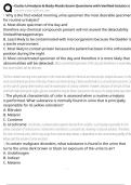 Ciulla&colon; Urinalysis & Body Fluids Exam Questions with Verified Solutions 