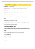 NRES 348 Test 1 Quizzes with Complete Solutions