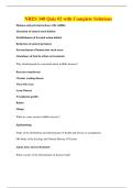 NRES 348 Quiz &num;2 with Complete Solutions