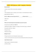 NRES 348 Quizzes with Complete Solutions