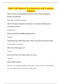 NRES 348 Midterm Test Questions with Complete Solutions