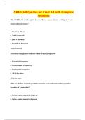 NRES 348 Quizzes for Final All with Complete Solutions