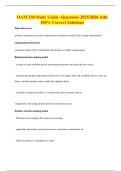 OAM 330 Study Guide -Questions 2025&sol;2026 with 100&percnt; Correct Solutions