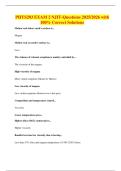 PHYS203 EXAM 2 NJIT-Questions 2025&sol;2026 with 100&percnt; Correct Solutions