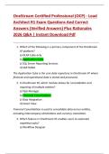 OneStream Certified Professional &lpar;OCP&rpar; - Lead  Architect R1 Exam Questions And Correct  Answers &lpar;Verified Answers&rpar; Plus Rationales  2026 Q&A &vert; Instant Download Pdf