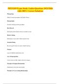 PHYS203 Exam Study Guide-Questions 2025&sol;2026 with 100&percnt; Correct Solutions