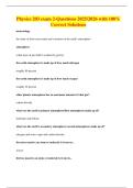 Physics 203 exam 2-Questions 2025&sol;2026 with 100&percnt; Correct Solutions