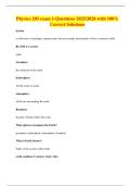 Physics 203 exam 1-Questions 2025&sol;2026 with 100&percnt; Correct Solutions