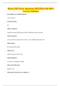 Physics 203 Exam -Questions 2025&sol;2026 with 100&percnt; Correct Solutions