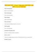 PHYS203 NJIT - Exam 1-Questions 2025&sol;2026 with 100&percnt; Correct Solutions