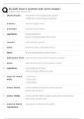 BSC2086 lesson 9 Questions with Correct Answers
