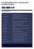 Nurs 6615 Midterm Exam &ndash; Questions With Verifiable Solutions