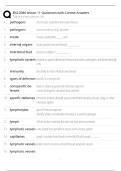 BSC2086 lesson 11 Questions with Correct Answers 