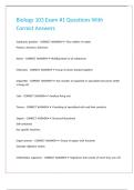 Biology 103 Exam &num;1 Questions With Correct Answers 