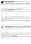 RAC Exam Medical Devices Exam Questions and Answers 100&percnt; Pass &vert;Verified & Updated&vert;ACTUAL 2025&sol;2026 Cheat Sheet