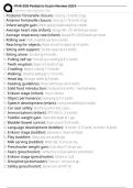 PNR 308 Pediatric Exam Review Exam Questions and Answers 100&percnt; Pass &vert;Verified & Updated&vert;ACTUAL 2025&sol;2026 Cheat Sheet