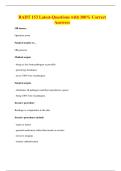RADT 153 Latest-Questions with 100&percnt; Correct Answers