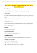RADT 153 Surgical Asepsis-Questions with 100&percnt; Correct Answers