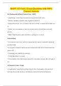 RADT 153 Unit 1 Exam Questions with 100&percnt; Correct Answers