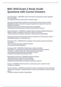 BSC 2010 Exam 2 Study Guide Questions with Correct Answers