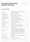 Nurs 2313 Ny's Quiz 2 Review Questions and Answers