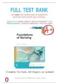 Test Bank for Foundations and Adult Health Nursing 9th Edition by Kim Cooper & Kelly Gosnell &vert; Verified Questions & Answers &vert; Updated 2025&sol;2026