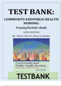 Test Bank Community and Public Health Nursing 10th Edition 2025/2026 by Cherie Rector and Mary Jo Stanley Questions and Answers Complete Study Material with Solution