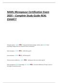 NAMS Menopause Certification Exam 2025 &ndash; Complete Study Guide &lpar;REAL EXAM&rpar;