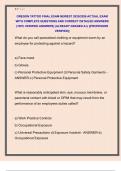 OREGON TATTOO FINAL EXAM NEWEST 2025&sol;2026 ACTUAL EXAM  WITH COMPLETE QUESTIONS AND CORRECT DETAILED ANSWERS  &lpar;100&percnt; VERIFIED ANSWERS&rpar; &vert;ALREADY GRADED A&plus;&vert; &vert;&vert;PROFESSOR  VERIFIED&vert;&vert; 