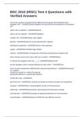 BSC 2010 &lpar;IRSC&rpar; Test 4 Questions with Verified Answers