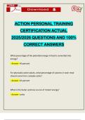 PACKAGE DEAL&colon;&colon;&colon; ACTION CPT&comma; PERSONAL TRAINER EXAMS ACTUAL 2025&sol;2026